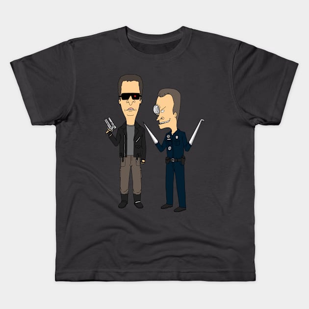 T800 & T1000 Kids T-Shirt by pigboom